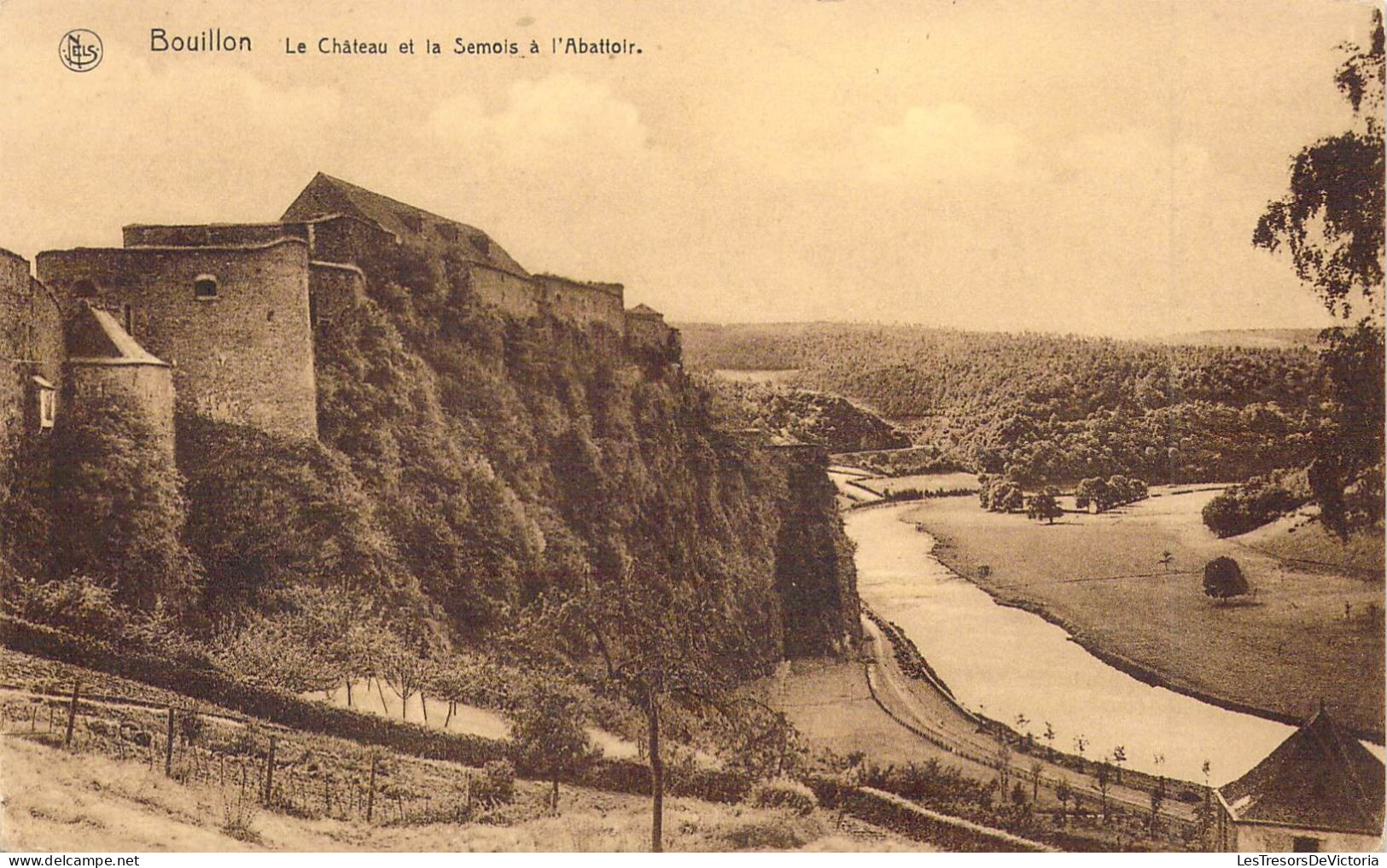 BELGIQUE - BOUILLON - Le Château Et La Semois à L'Abattoir - Carte Postale Ancienne - Bouillon
