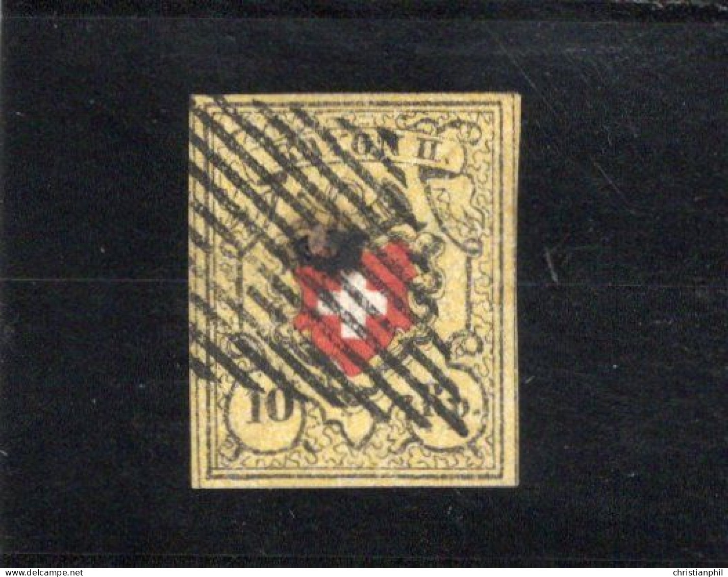 SUISSE. ANNEE 1850.  N° 15 OBLITERE - 1843-1852 Federal & Cantonal Stamps