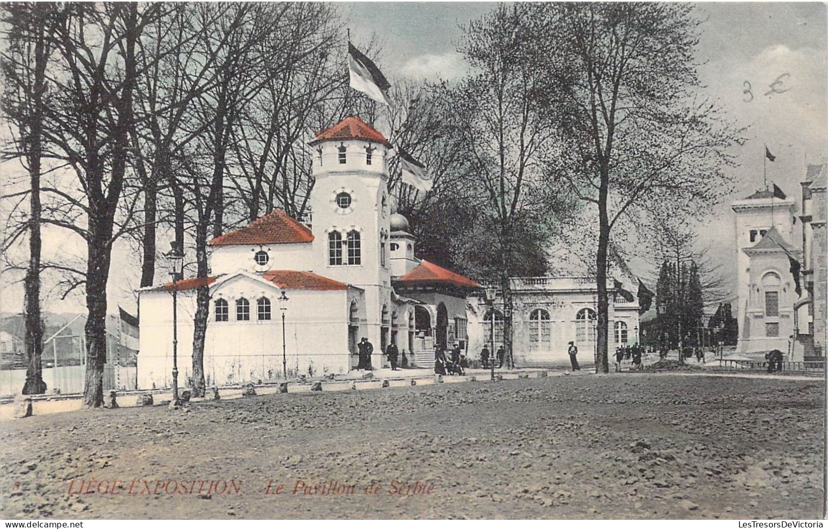 BELGIQUE - Liège Exposition - Le Pavillon De Serbie - Carte Postale Ancienne - Liege