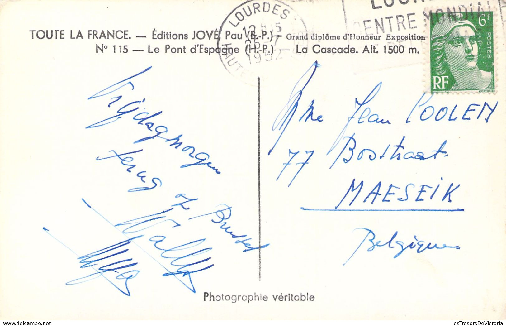 CPA - France - 65 - LE Pont D'Espagne - La Cascade - Carte Postale Ancienne - Sonstige & Ohne Zuordnung