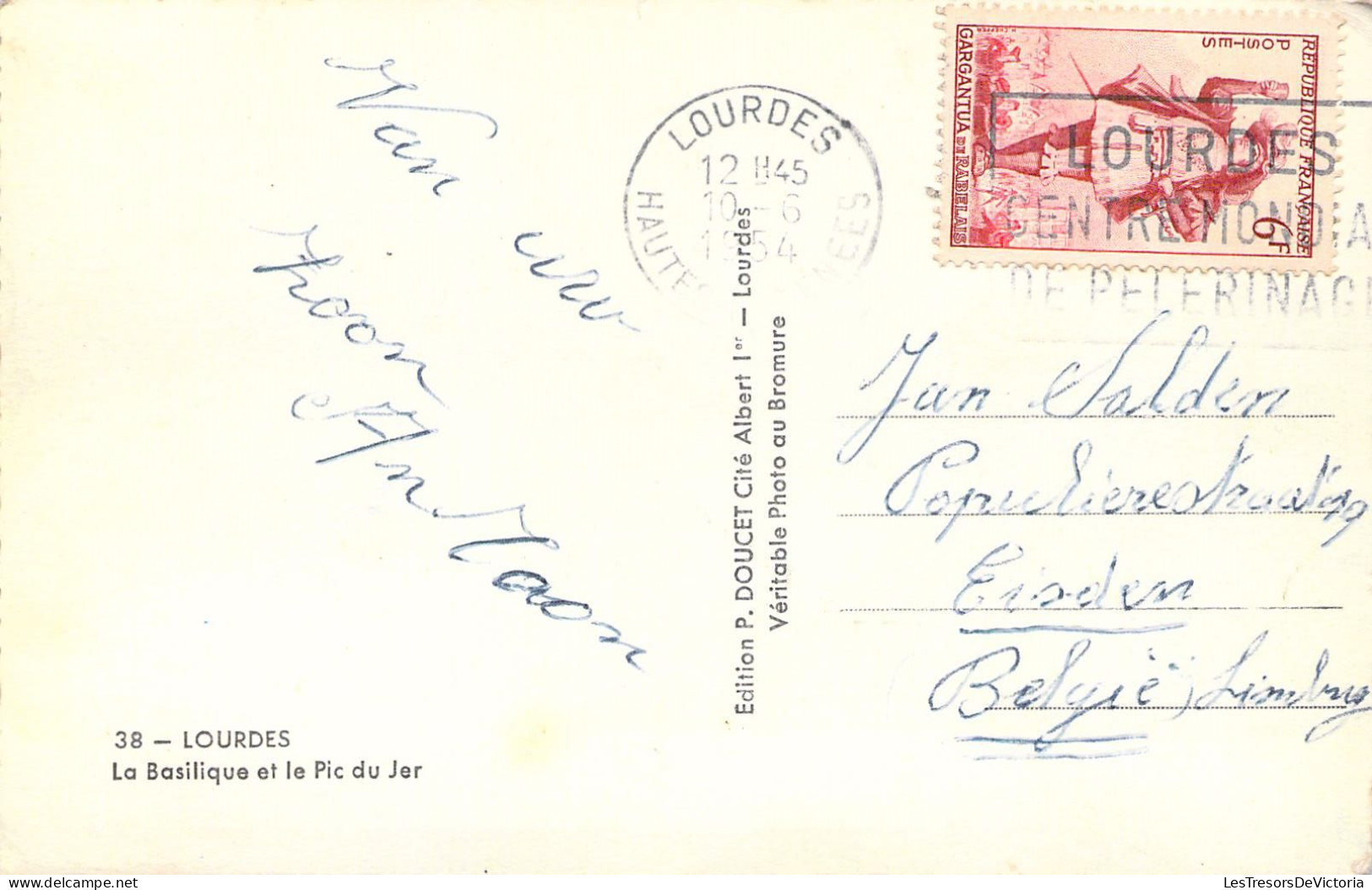 CPA - France - 65 - LOURDES - La Basilique Et Le Pic Du Jer - Carte Postale Ancienne - Lourdes