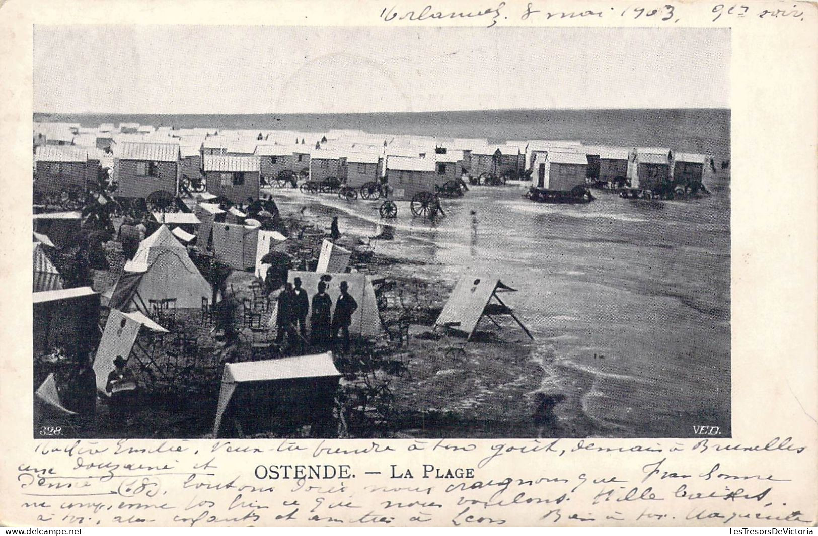 BELGIQUE - Ostende - La Plage - Carte Postale Ancienne - Oostende