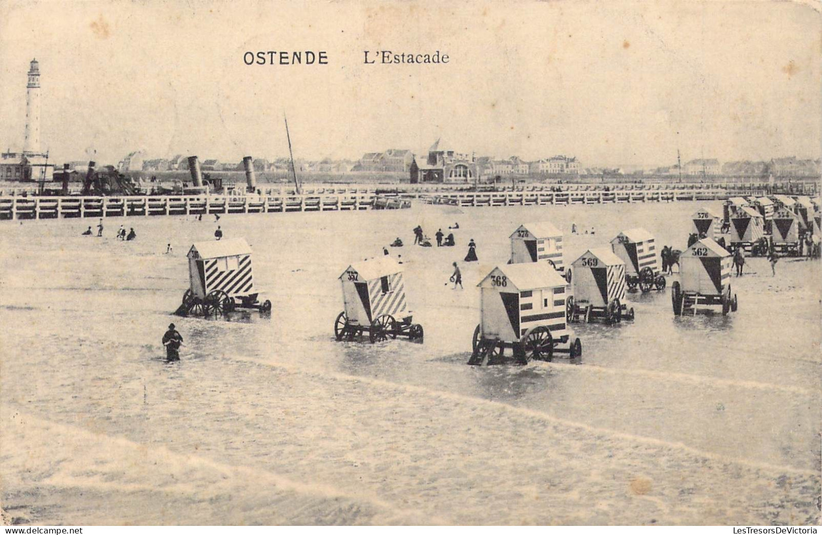 BELGIQUE - Ostende - L'Estacade - Carte Postale Ancienne - Oostende