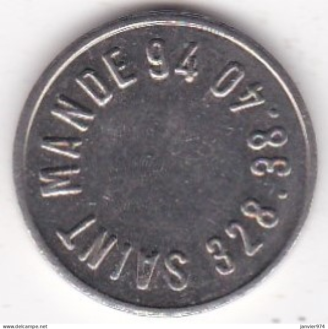 94 . Val De Marne . Jeton MC . Saint Mandé En Cupronickel  - Monedas / De Necesidad