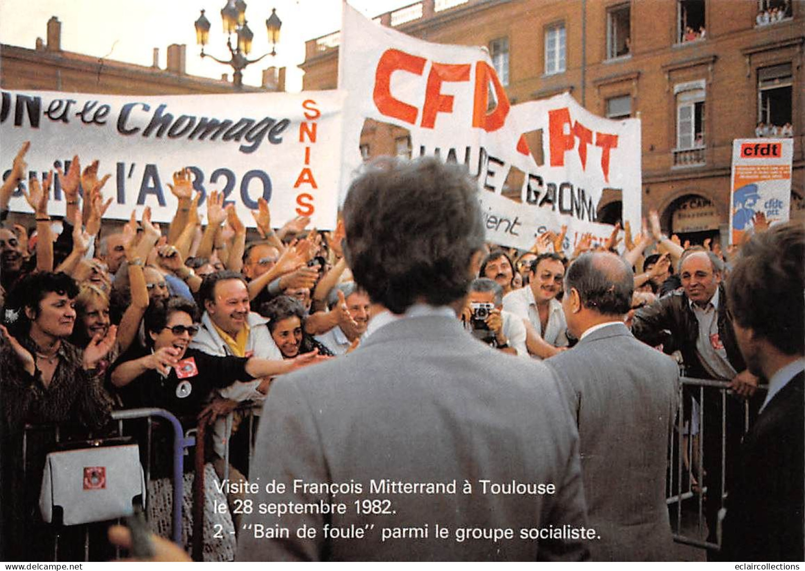 Thème  Politique :  Visite De M. François Mitterand A Toulouse  Septembre  1982    6 Cartes    (voir Scan) - Personnages