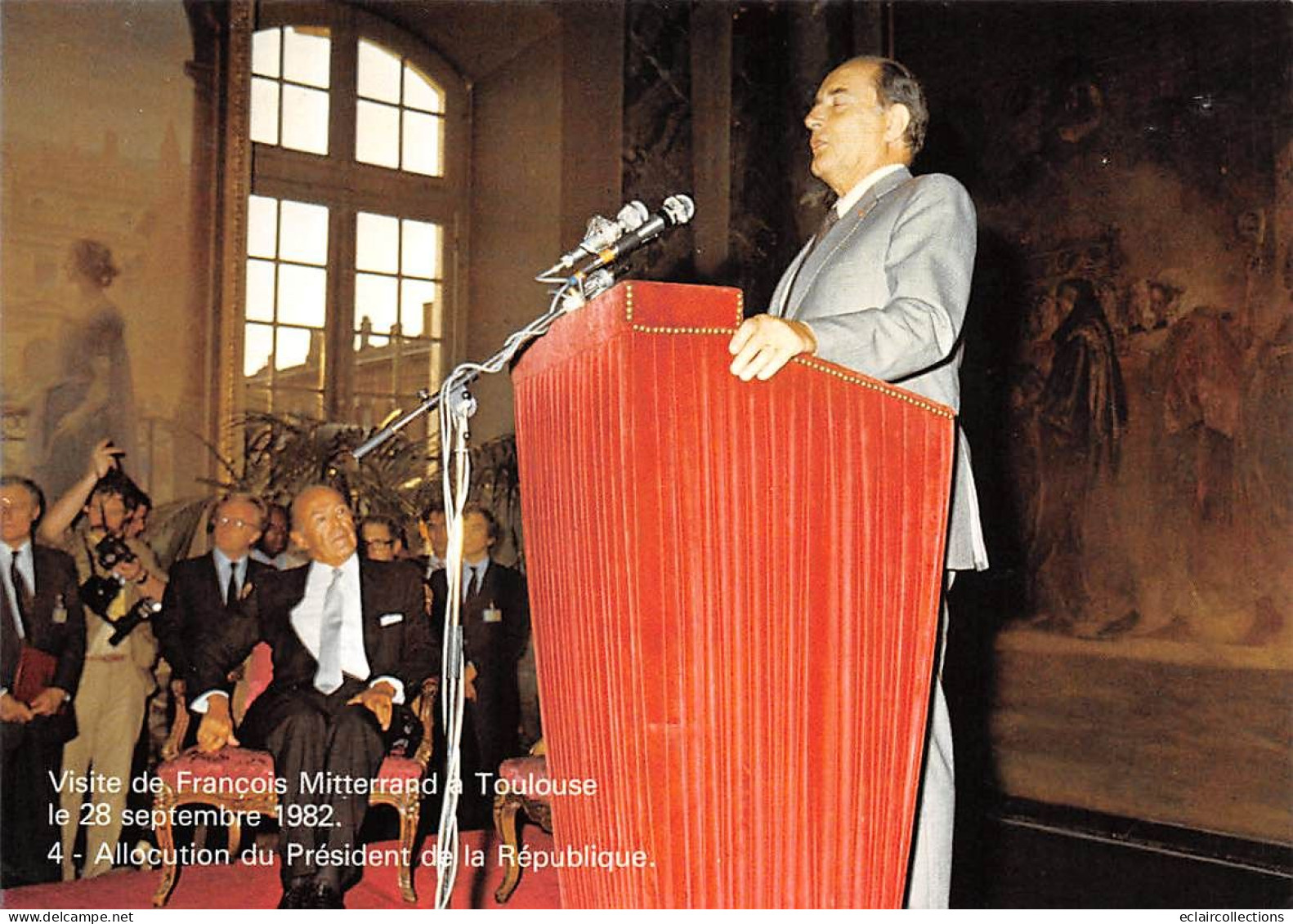 Thème  Politique :  Visite de M. François Mitterand a Toulouse  Septembre  1982    6 Cartes    (voir scan)
