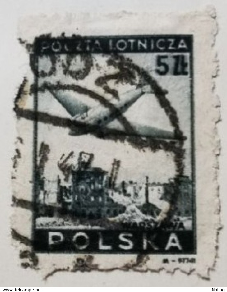 Pologne 1946_YT N°10-11 Poste Aérienne - Usados