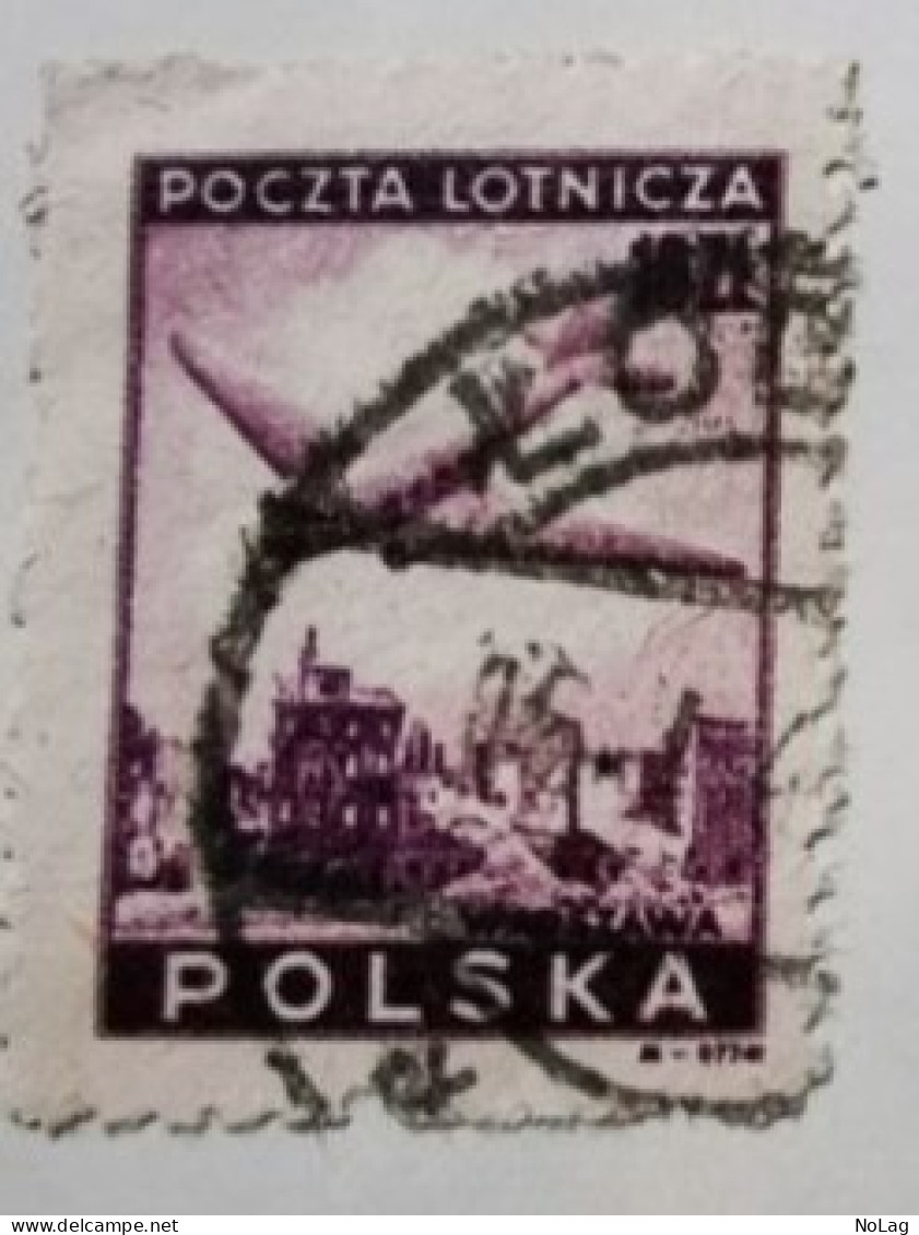 Pologne 1946_YT N°10-11 Poste Aérienne - Used Stamps