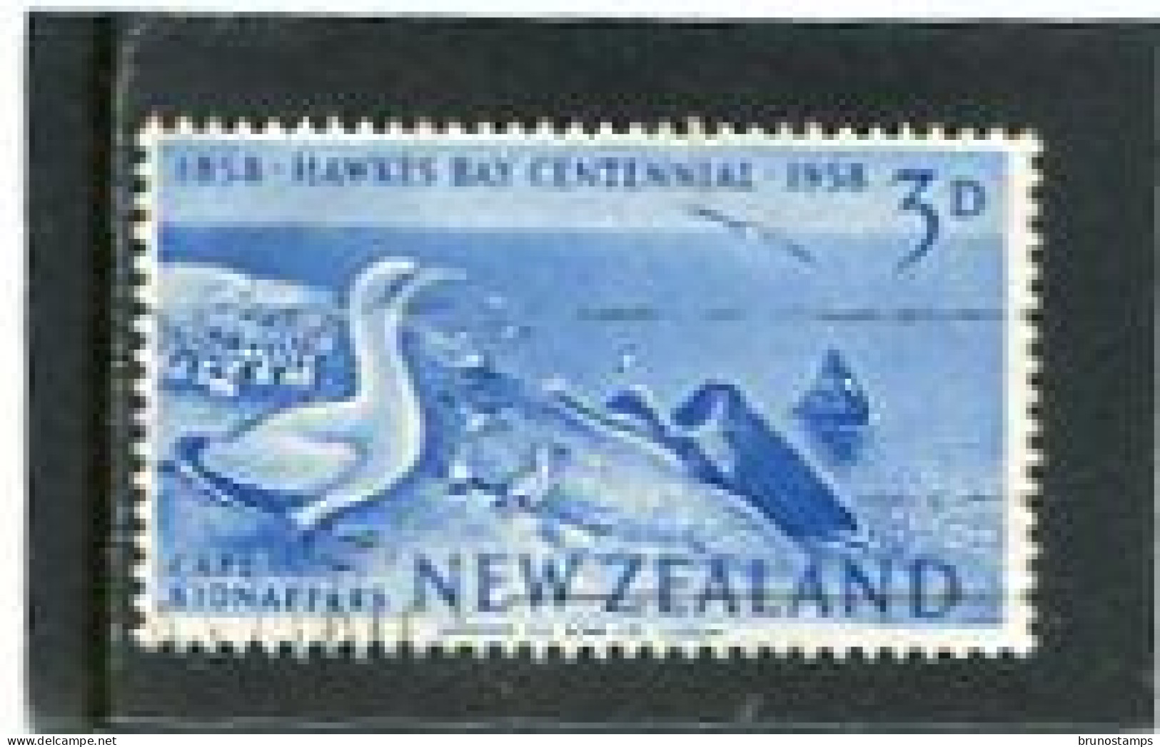 NEW ZEALAND - 1958  3d  HAWKES  FINE USED - Gebraucht