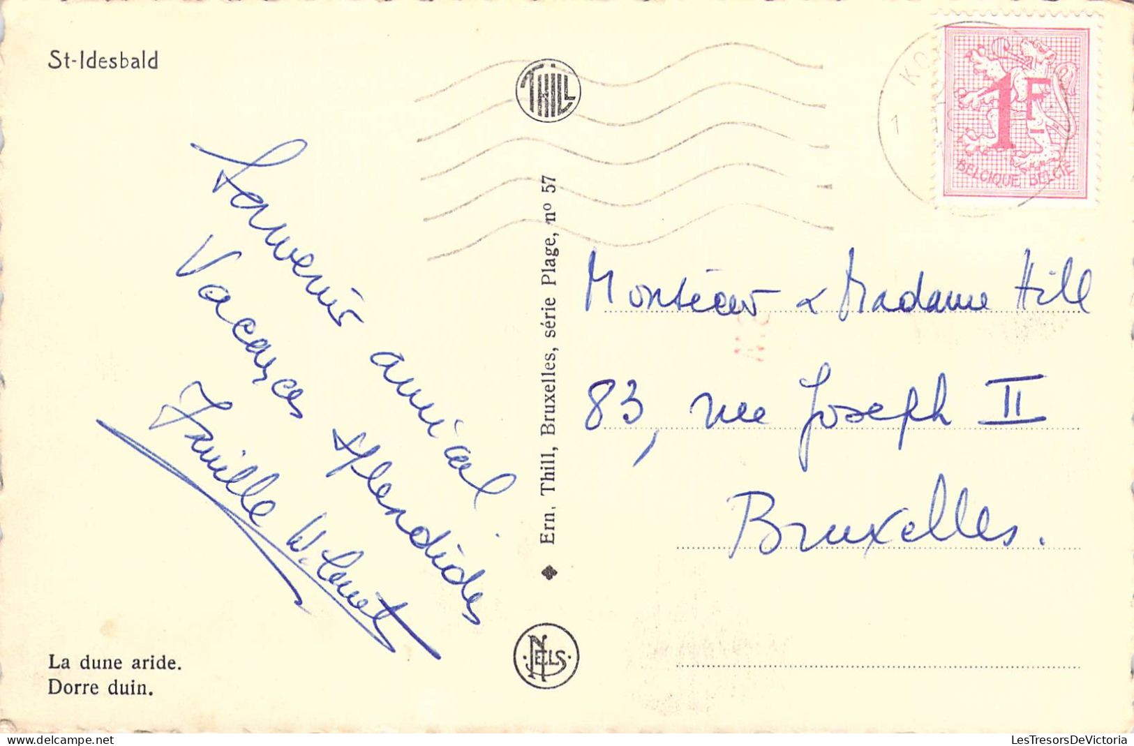 BELGIQUE - ST IDESBALD - La Dune Aride - Carte Postale Ancienne - Other & Unclassified