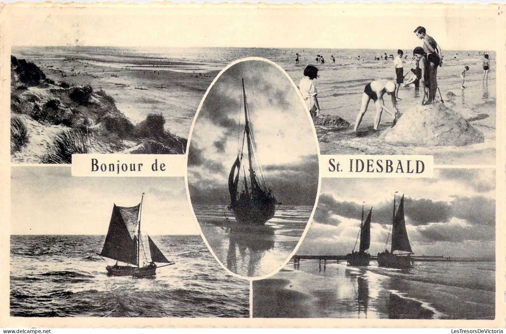 BELGIQUE - ST IDESBALD - Bonjour De St Idesbald - Carte Postale Ancienne - Autres & Non Classés