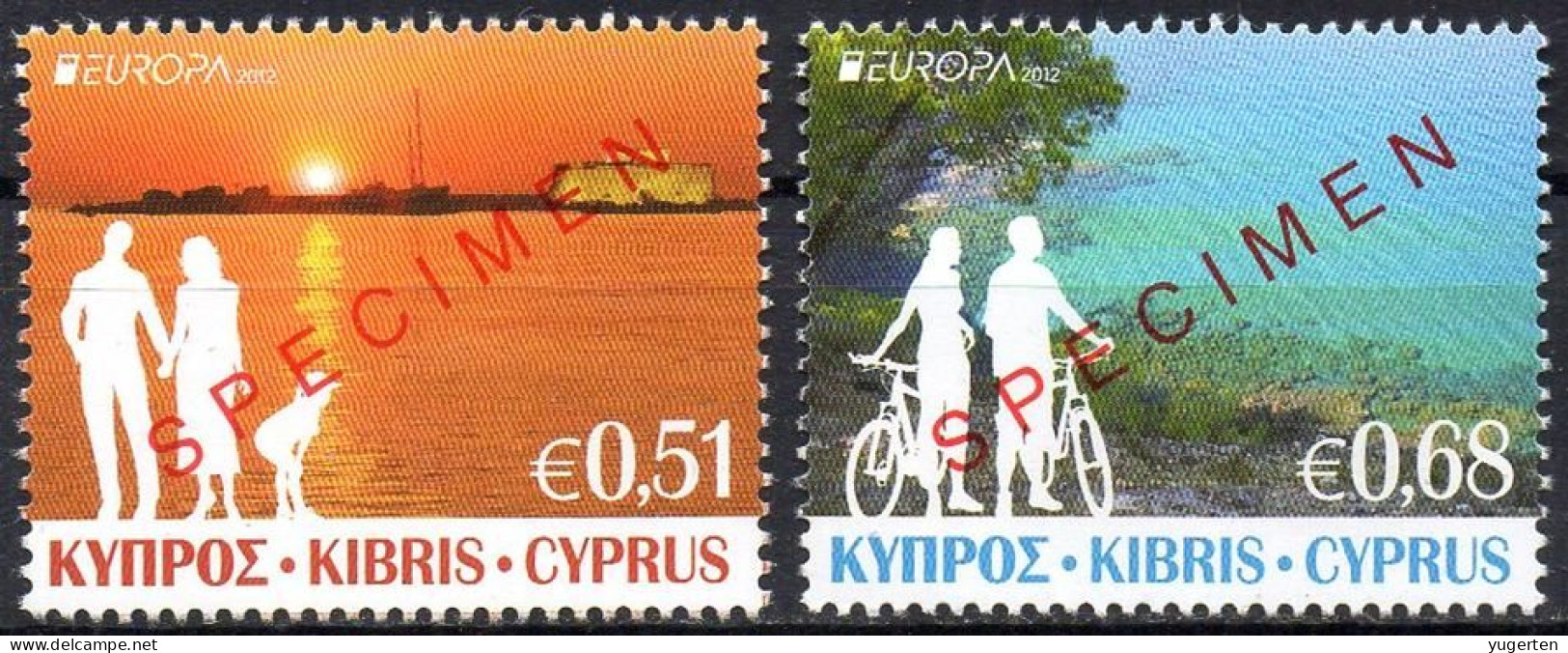 CYPRUS 2012 - SPECIMEN MUSTER MUESTRA - Europa CEPT Tourism Tourisme Turismo Cycling Cyclisme Ciclismo - 2012