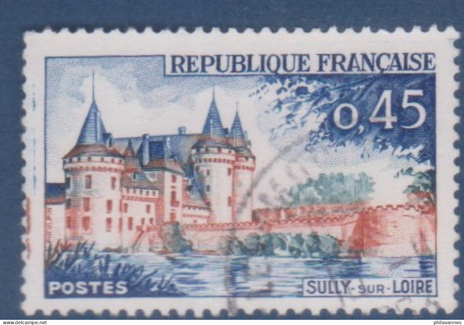 Sully Sur Loire,  N°1313, Petite Variété, Tour Bleutée ( V2307B/15.7) - Gebruikt