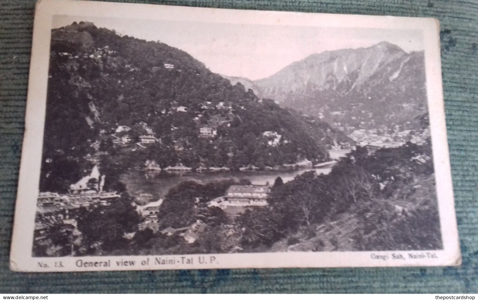 INDIA PAKISTAN Indien GENERAL VIEW Of Naini Tal GANGI SAH PHOTOGRAPHER NAINI-TAL UNUSED - India