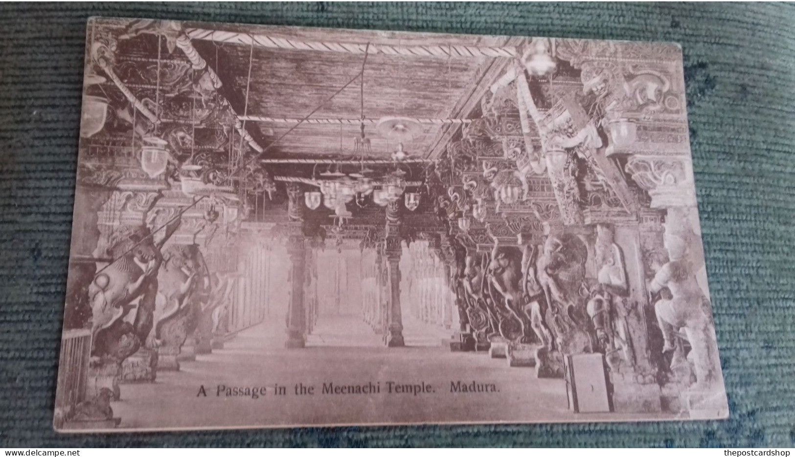 INDIA PAKISTAN - MADURAI Madura - A Passage In The Meenachi Temple - Published By. Wiele & Klein - India