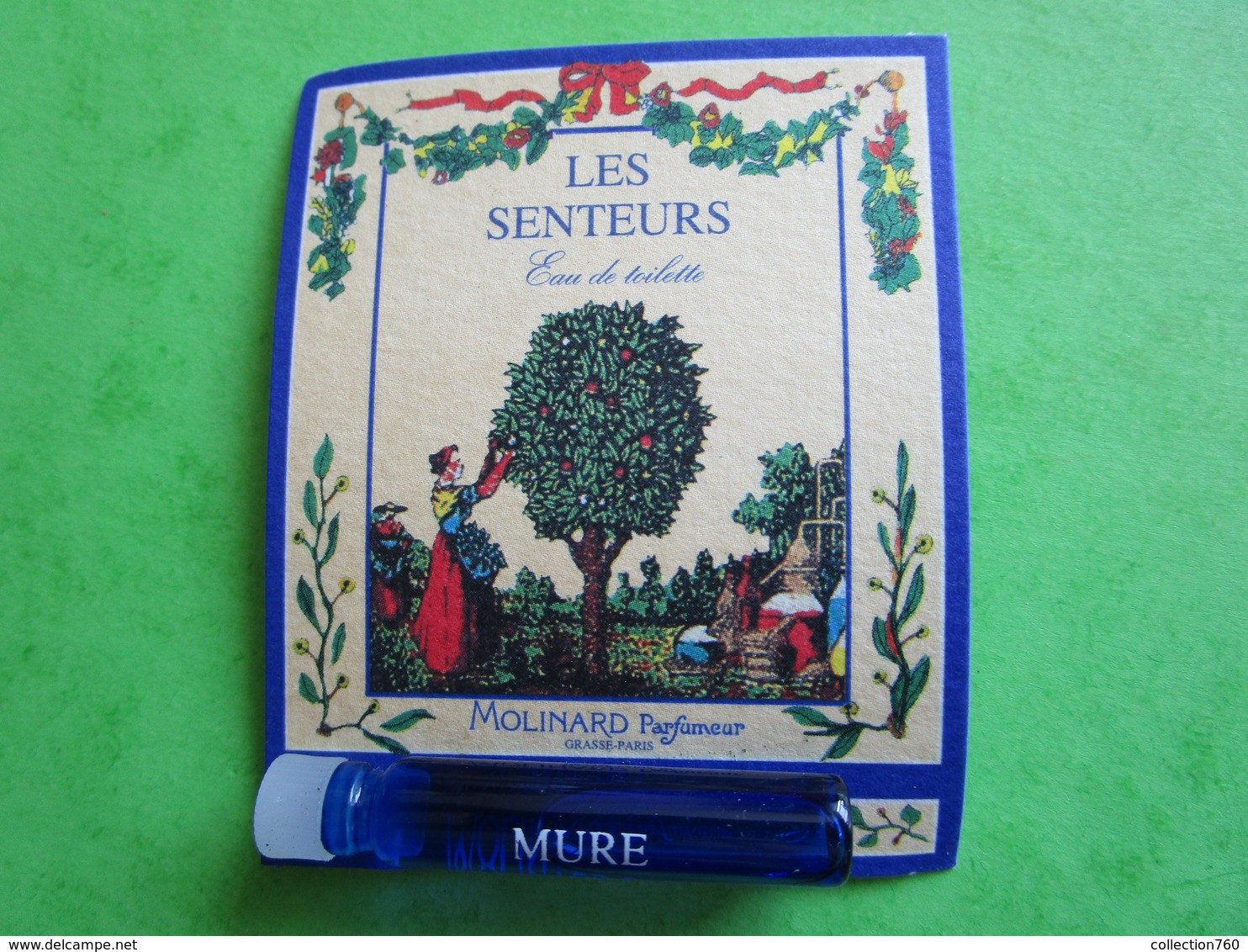 MOLINARD - LES SENTEURS - MURE -  (collector - Ne Pas Utiliser) Date Des Années 1990 - Echantillon Tube Sur Carte - Perfume Samples (testers)