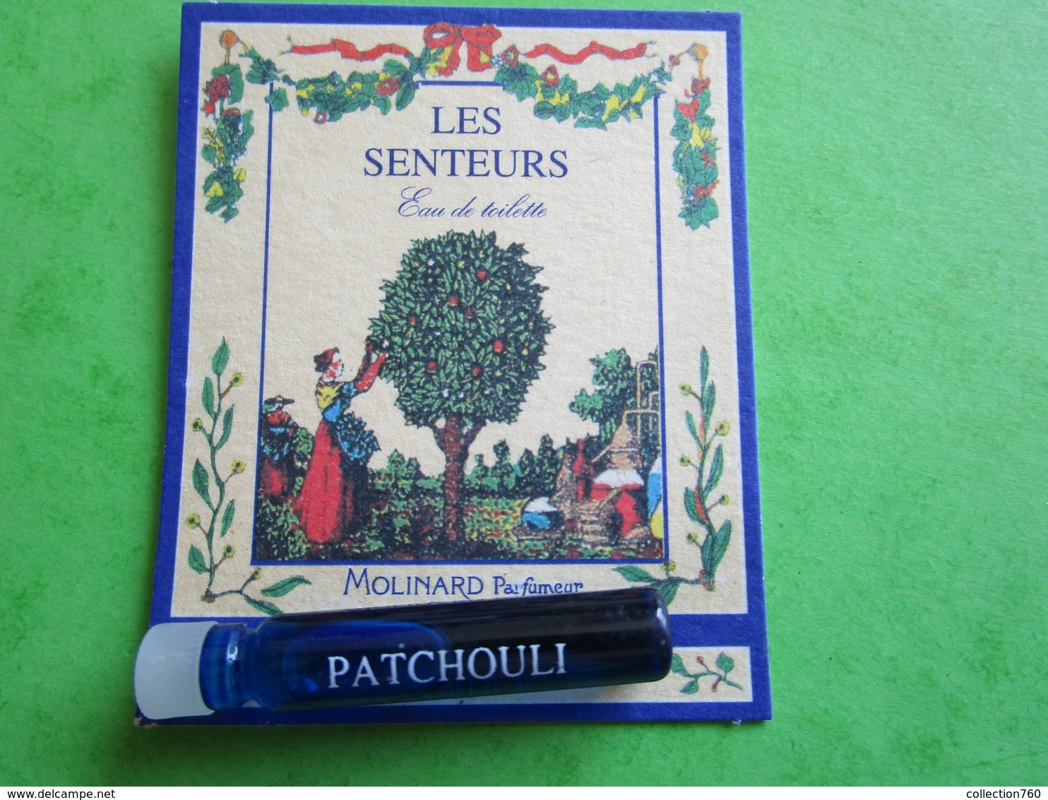 MOLINARD - LES SENTEURS - PATCHOULI -  (collector  Ne Pas Utiliser) Date Des Années 1990 - Echantillon TubE  Carte - Echantillons (tubes Sur Carte)