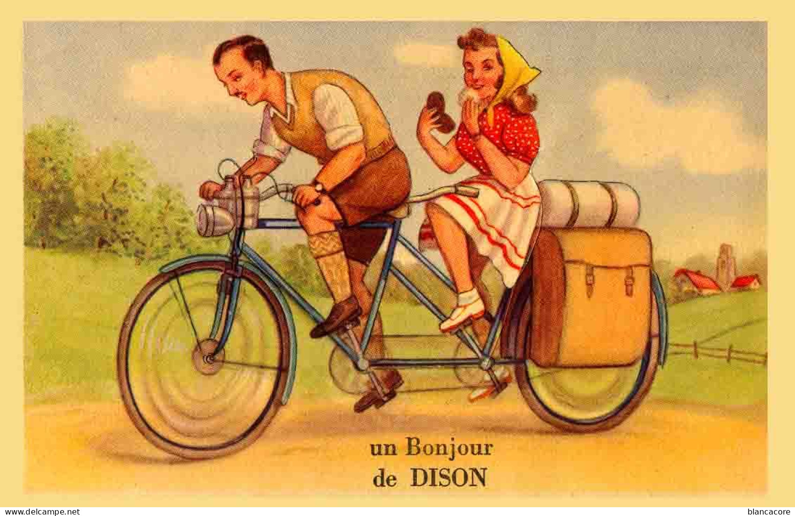 DISON / Carte à Système Tandem Cycle Vélo - Dison