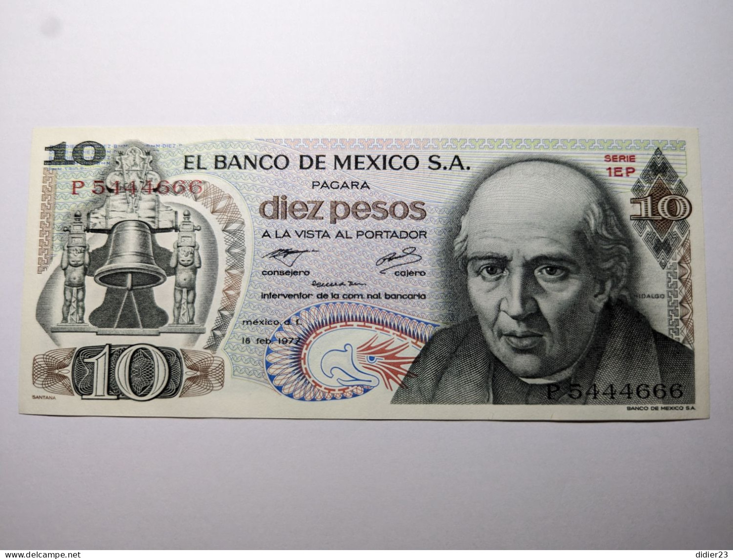 BILLET DE BANQUE MEXIQUE - Mexique