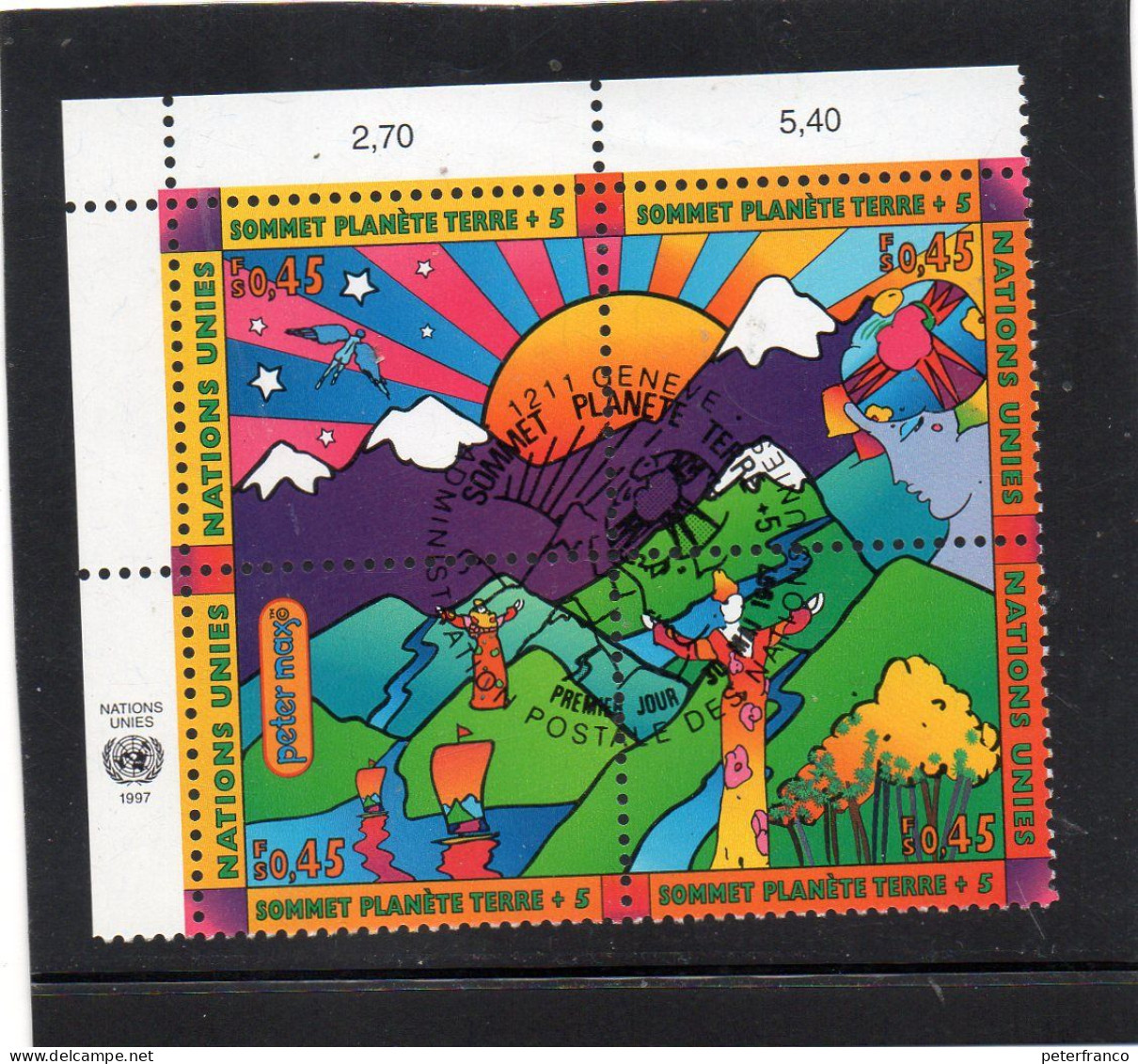 1997 ONU Ginevra - Sommet Planete Terre - Used Stamps