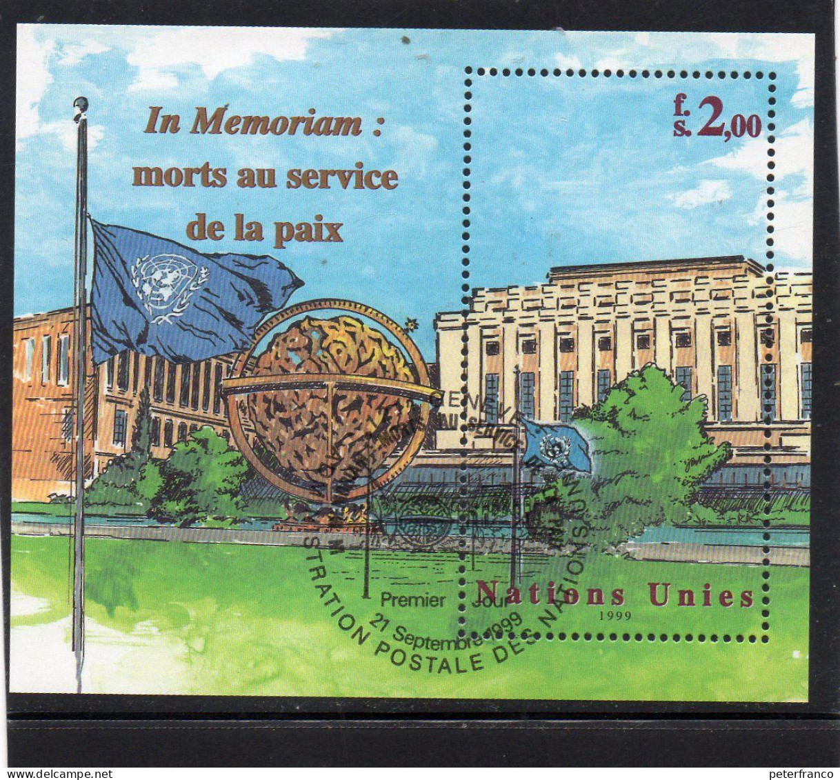 1999 ONU Ginevra - Morti Per La Pace - Used Stamps