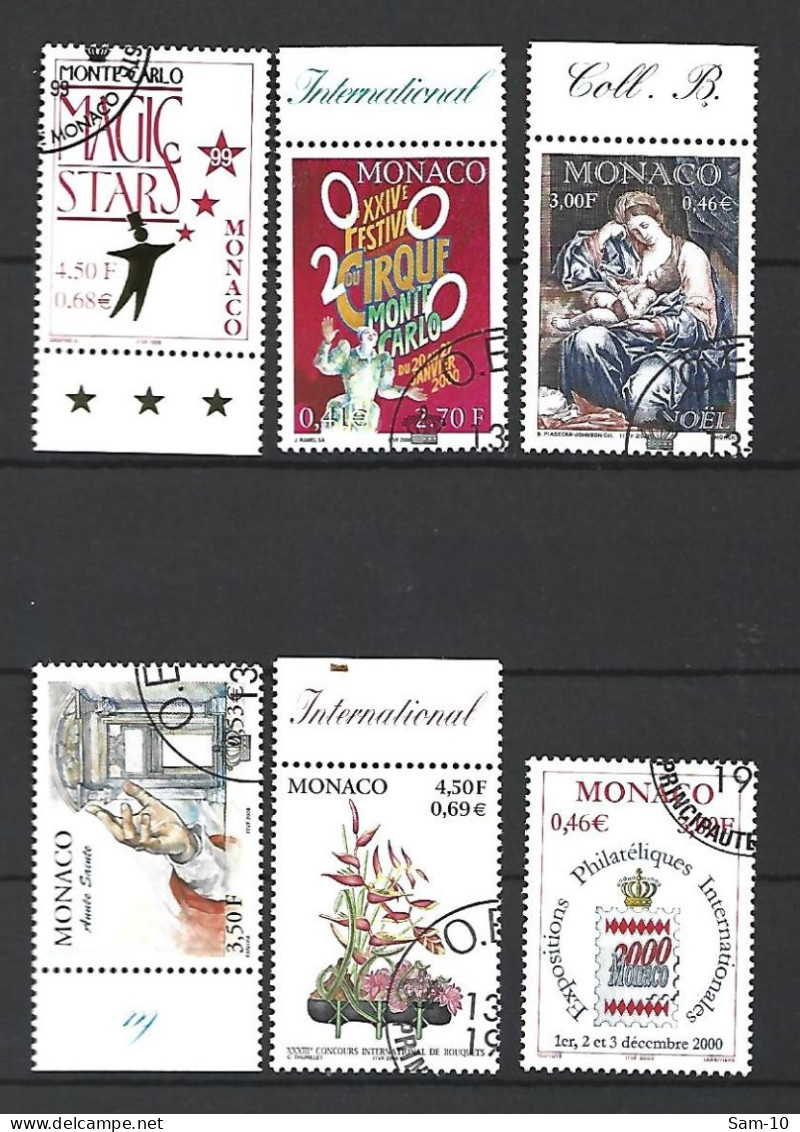 Timbre De Monaco Oblitéré N 2186 / 2229   Année 1999 - Oblitérés