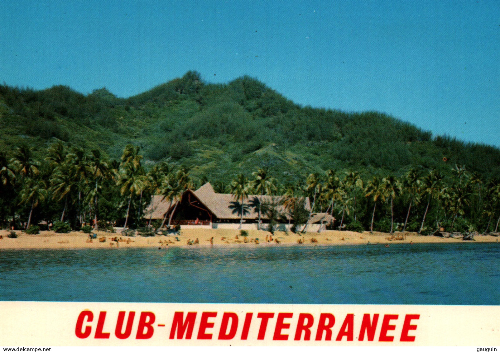 CPM - MOOREA - Club Méditerranée Le Bar ...  - Polynésie Française