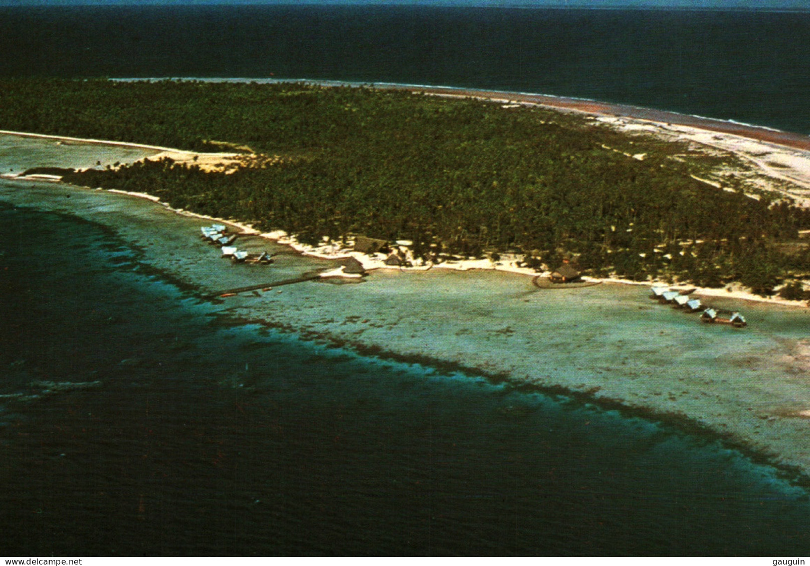 CPM - MANIHI TUAMOTU - Vue Aérienne KAINA Village  ...  Edition Photo R.Crane - Polynésie Française