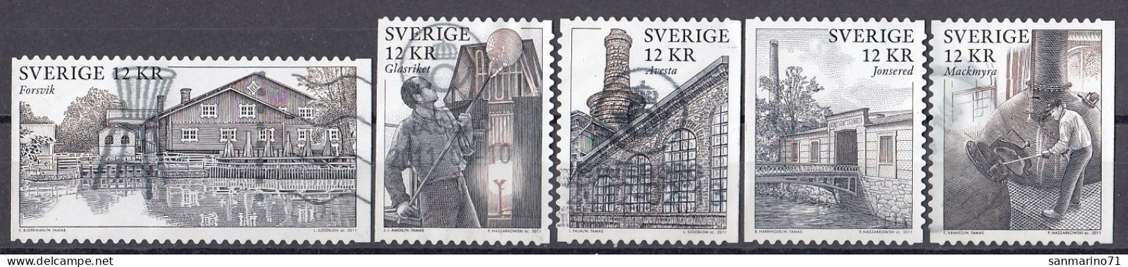 SWEDEN 2804-2808,used,falc Hinged - Usados