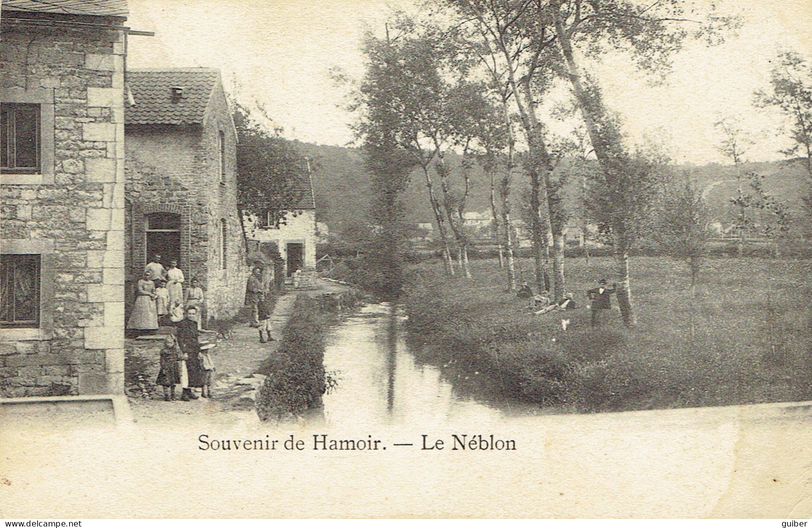 Souvenir De Hamoir  Le Neblon  Animation  1906 - Hamoir