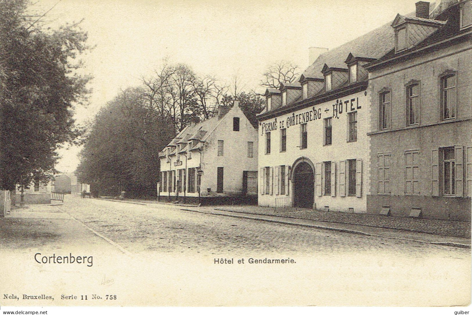 Cortenberg Hotel Et Gendarmerie (ferme)  Voir Verso Pub Ganterie - Keerbergen