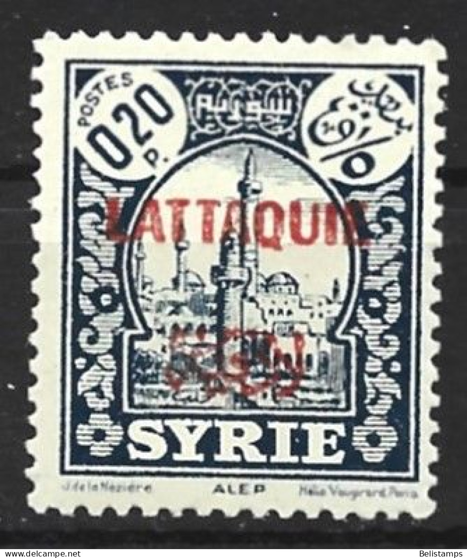Latakia 1931. Scott #3 (MNH) View Of Hama - Ongebruikt