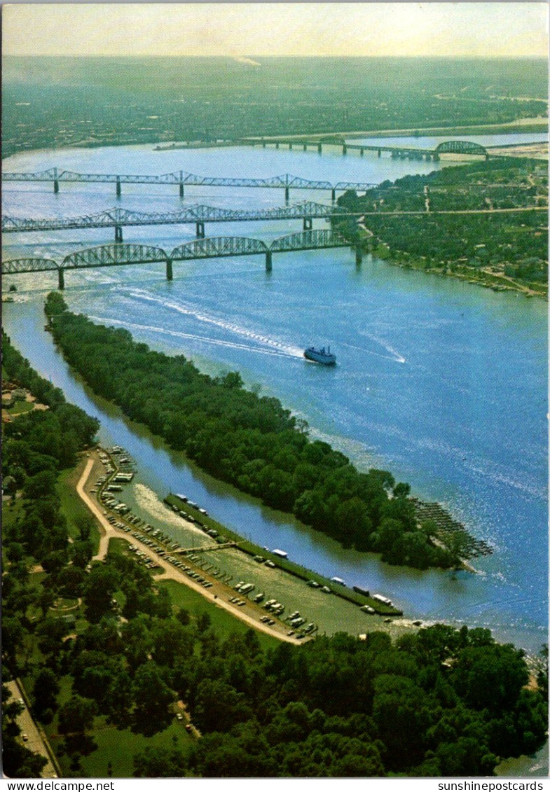 Kentucky Louisville Aerial View Of The Ohio River - Louisville