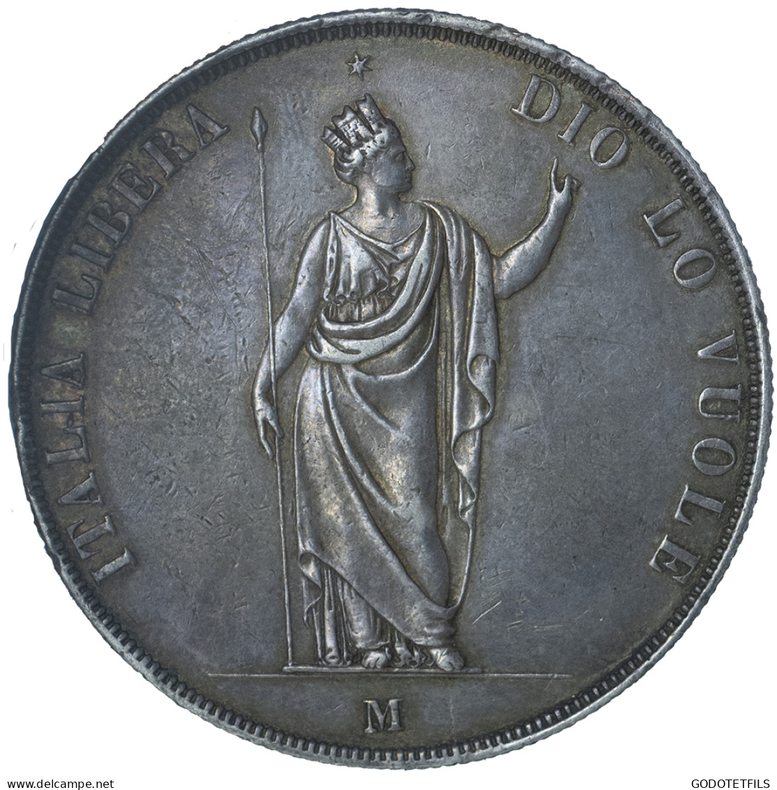 Gouvernement Provisoire De Lombardie - 5 Lire - 1848 - Milan - Gobierno Revolucionario Provisional