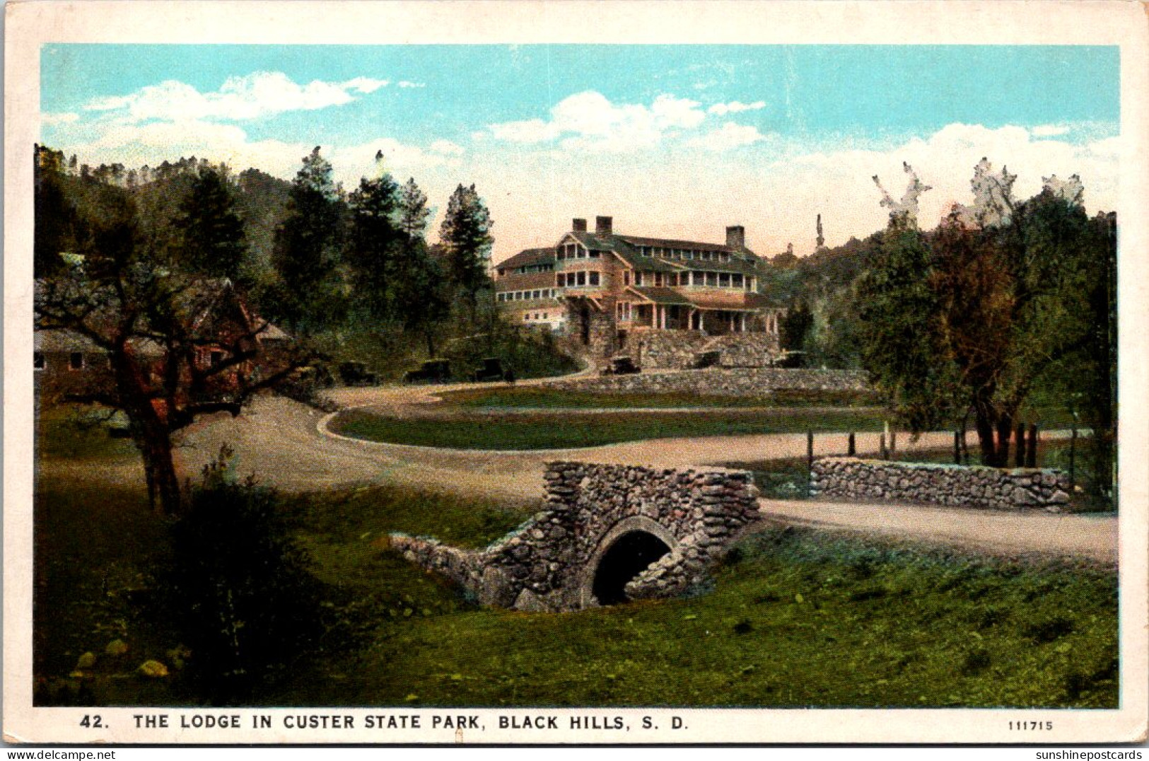 South Dakota Black Hills The Lodge In Custer State Park Curteich - Altri & Non Classificati