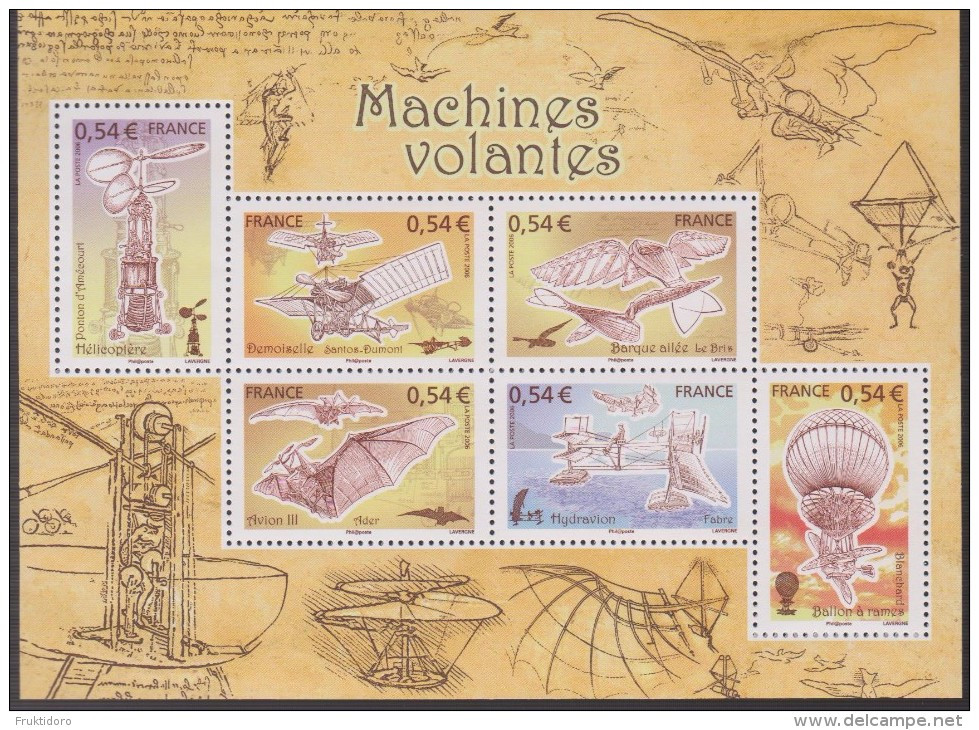 France Mi Block 65 Aviation - Flying Machines - 2006 ** - Blocs Souvenir