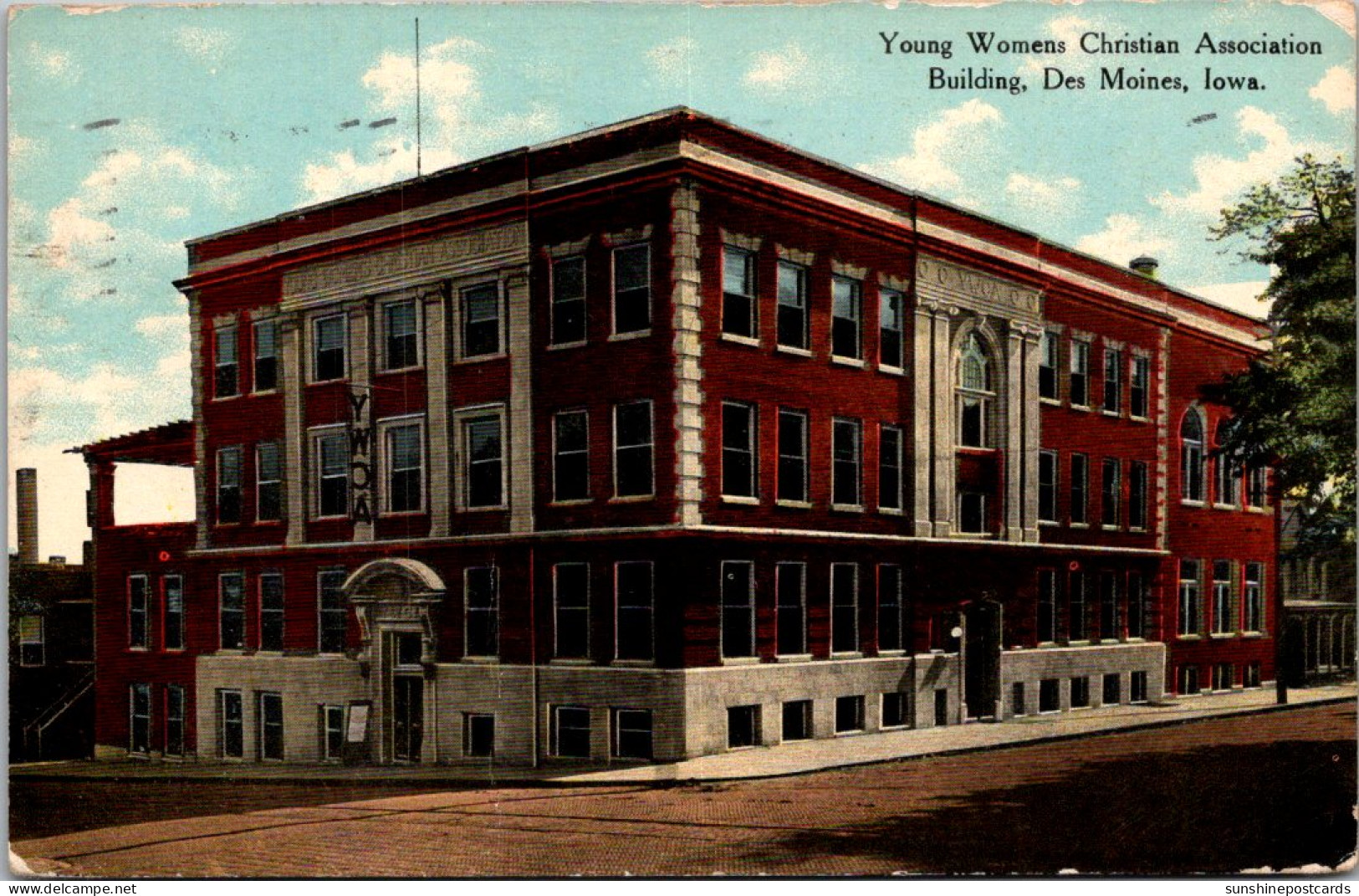 Iowa Des Moines Y W C A Building 1911 Curteich - Des Moines
