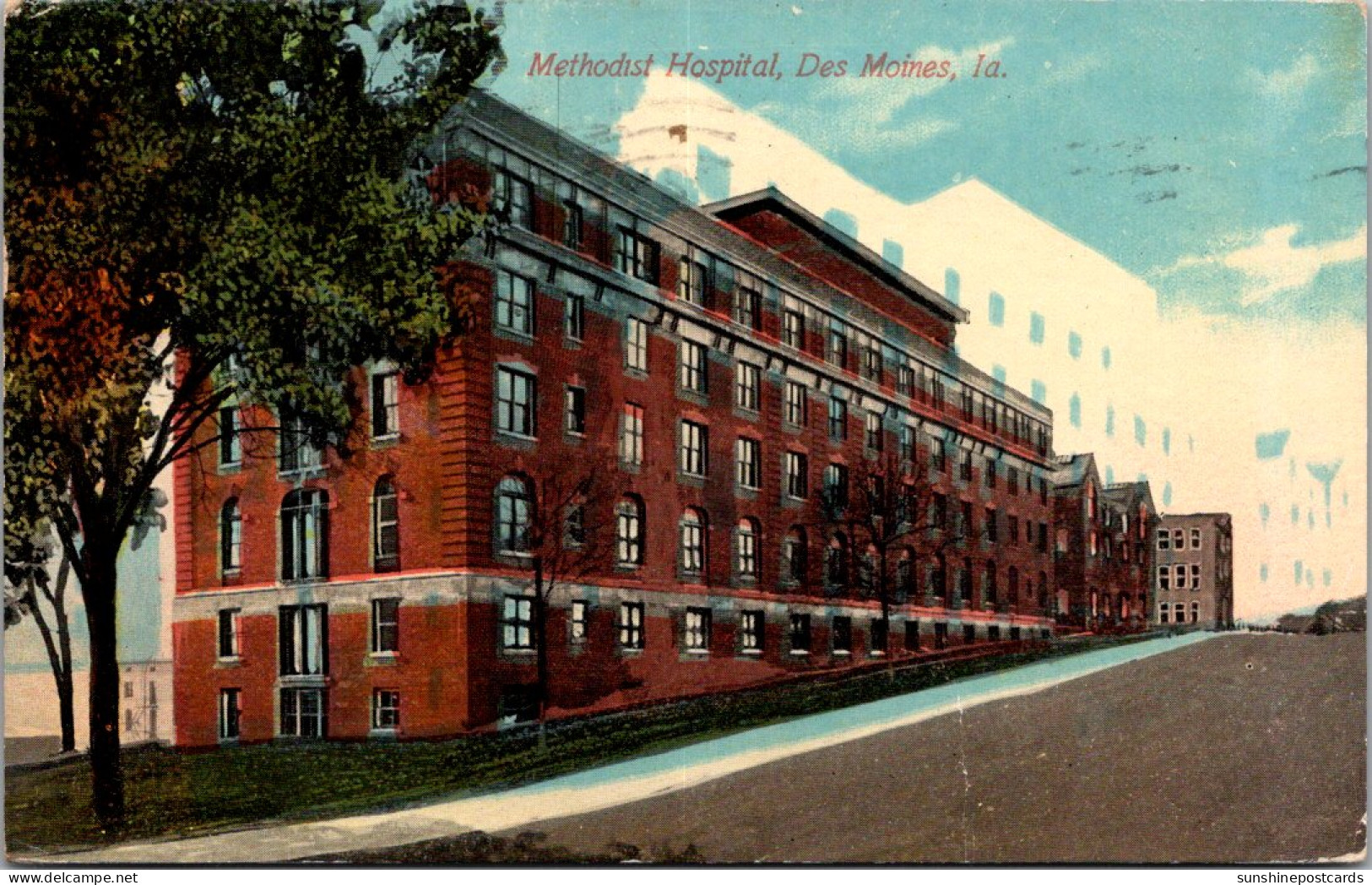 Iowa Des Moines Methodist Hospital 1912 - Des Moines