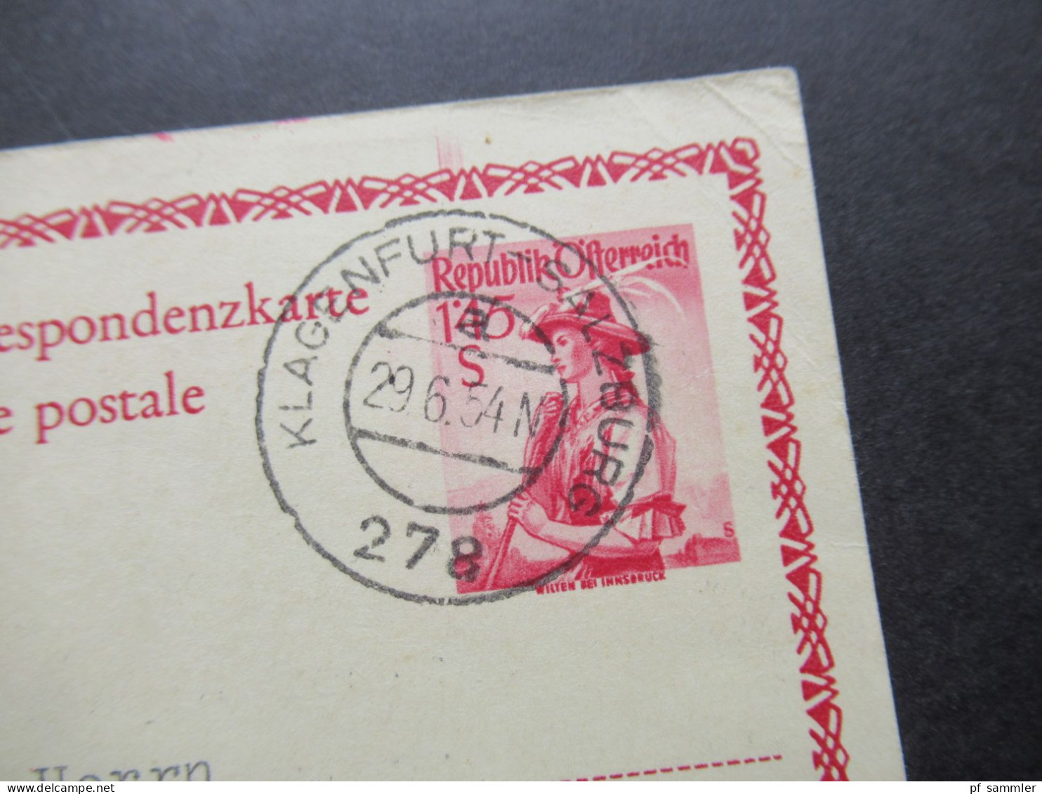 Österreich 1954 2x Bildganzsache Oetz im Oetztal 1x mit Stempel Verkehrsverein Kals Osttirol beide nach Hannover gesend