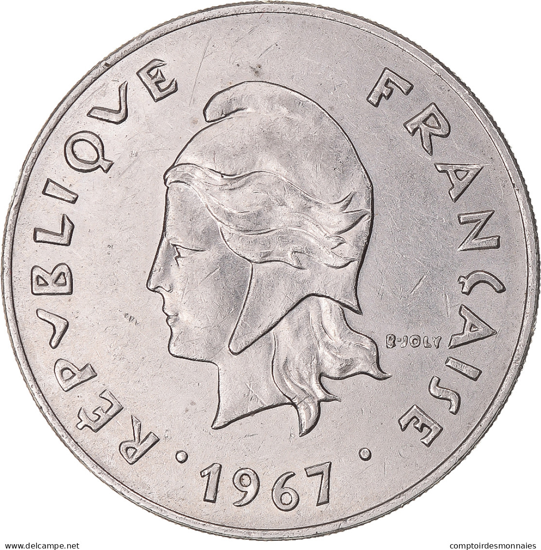 Monnaie, Nouvelle-Calédonie, 50 Francs, 1967 - Nieuw-Caledonië