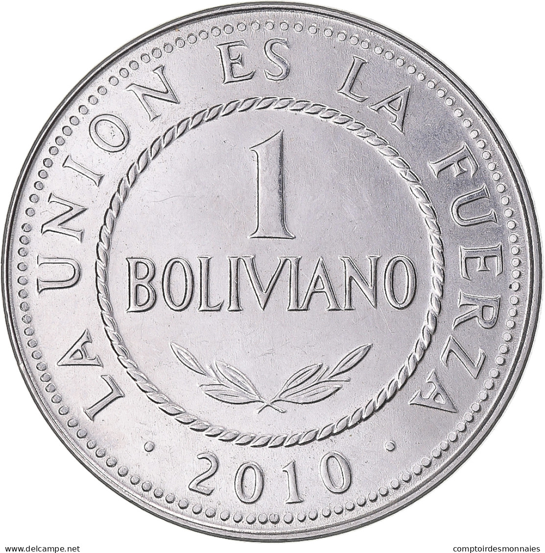 Monnaie, Bolivie, Boliviano, 2010 - Bolivie