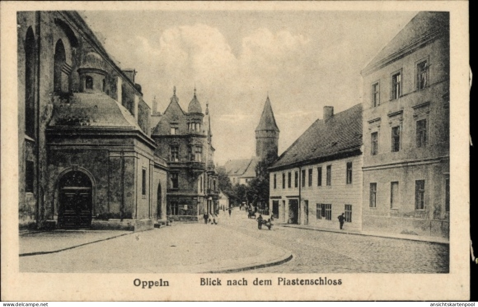 CPA Opole Oppeln Schlesien, Blick Nach Dem Piastenschloss - Schlesien