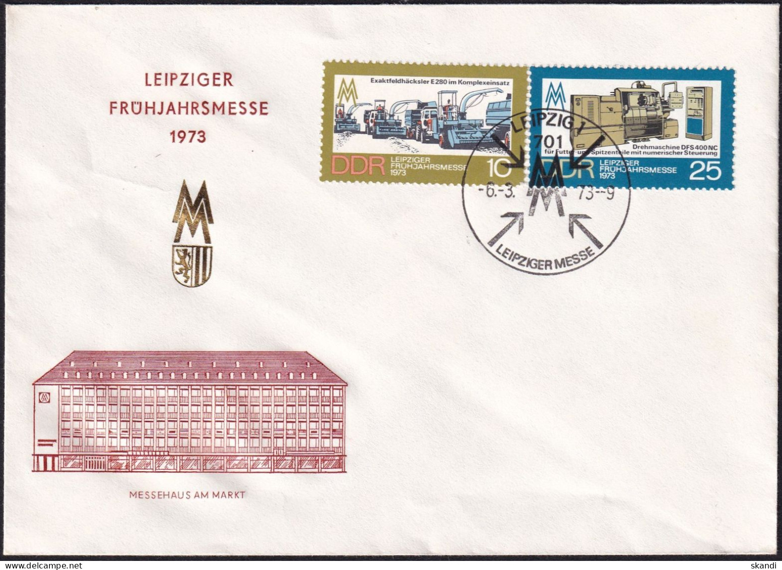 DDR 1973 Mi-Nr. 1832/33 FDC - 1971-1980