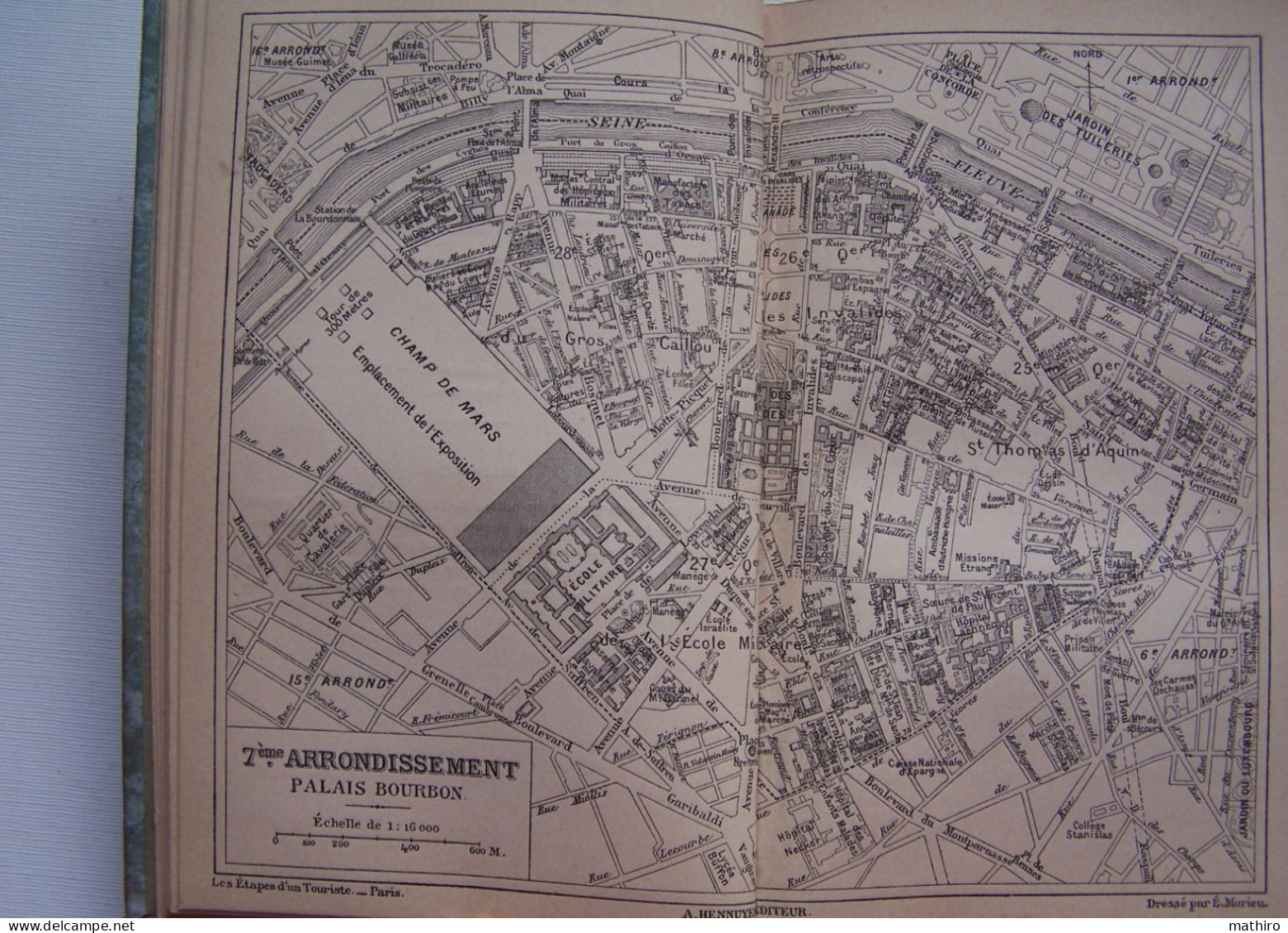 Paris,promenade dans les vingt arrondissements par A.Martin,3 ème édition,1900