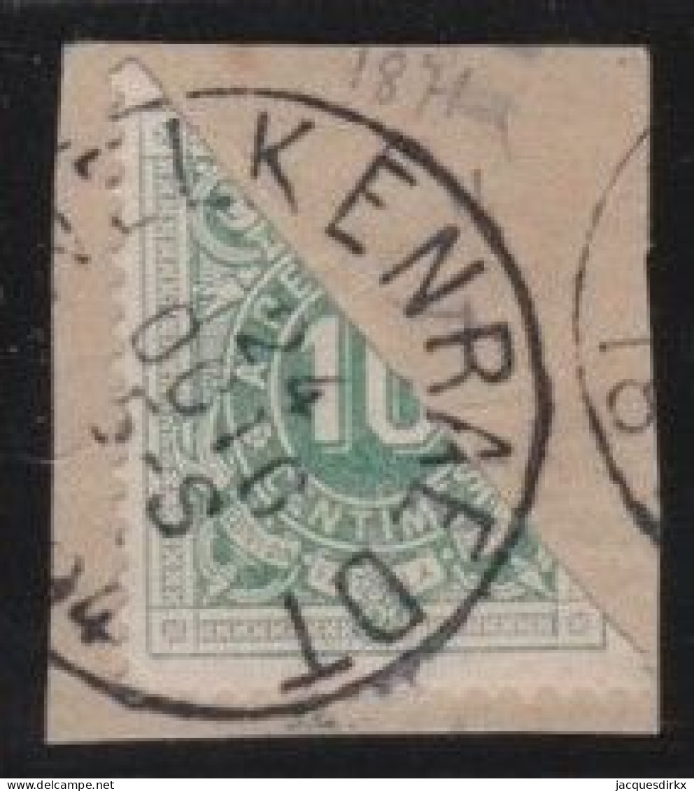 Belgie  .   OBP    .    TX  1   .  1/2 Zegel Op Ppapier      .    O     .   Gestempeld     .   /   .    Oblitéré - Briefmarken