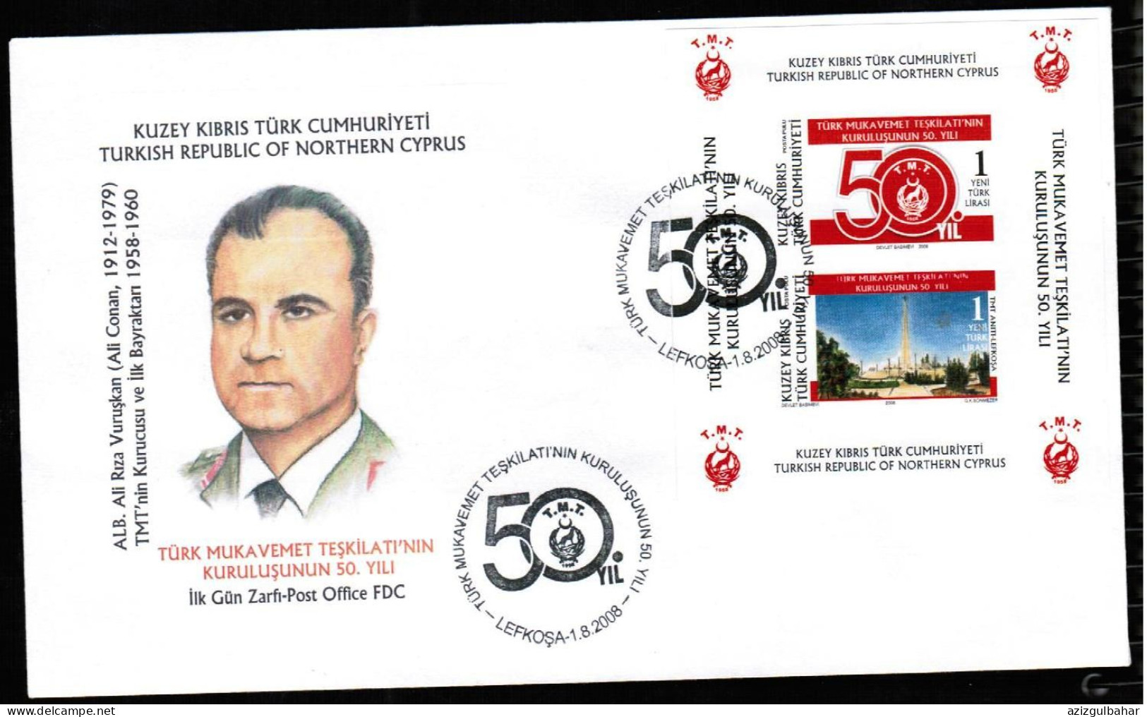 2008 - TMT - TURKISH CYPRIOT STAMPS - FDC  - - Usados