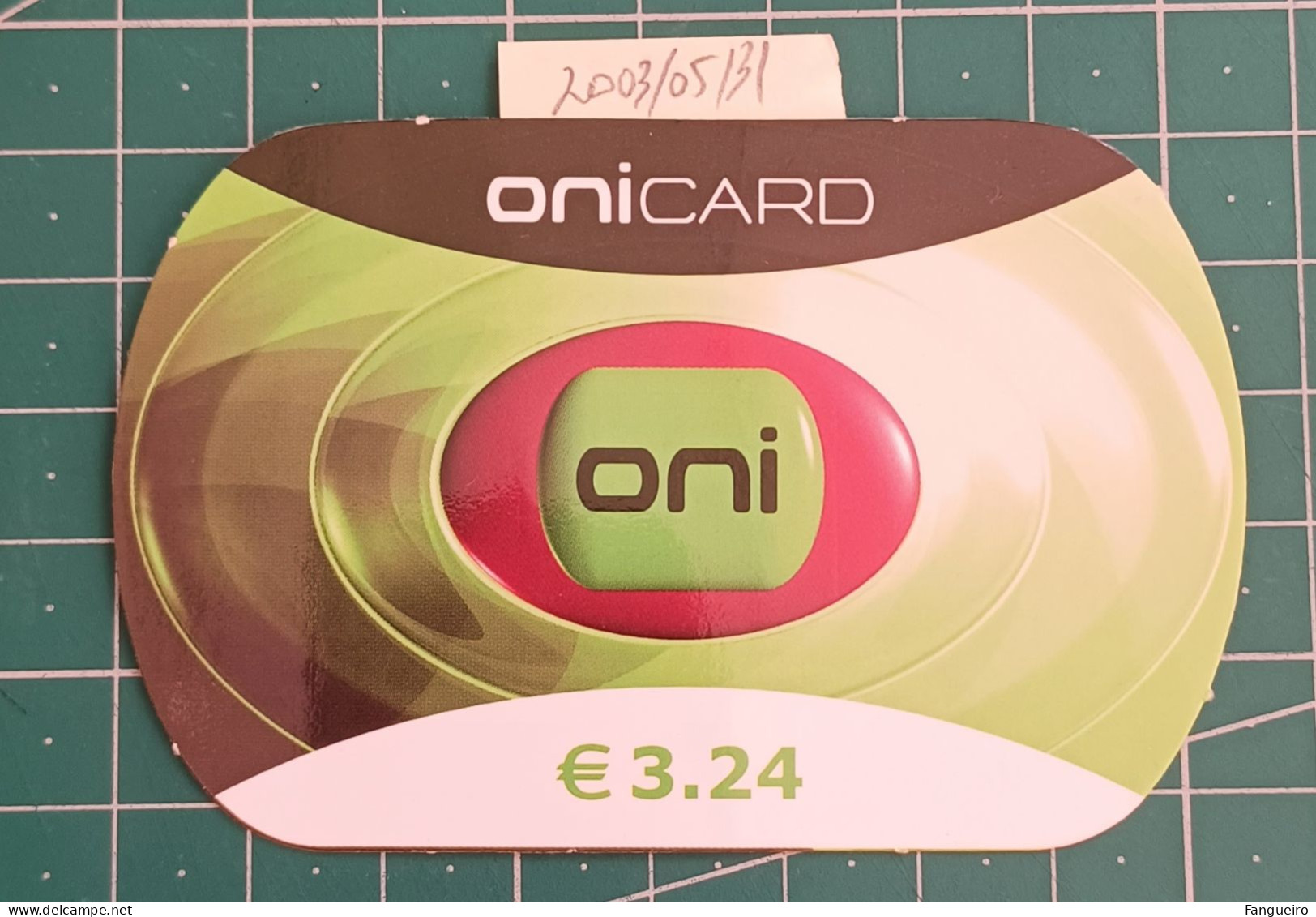 PORTUGAL PREPAID USED PHONECARD ONI - 2003-05-31 - 3,24 € - Portugal