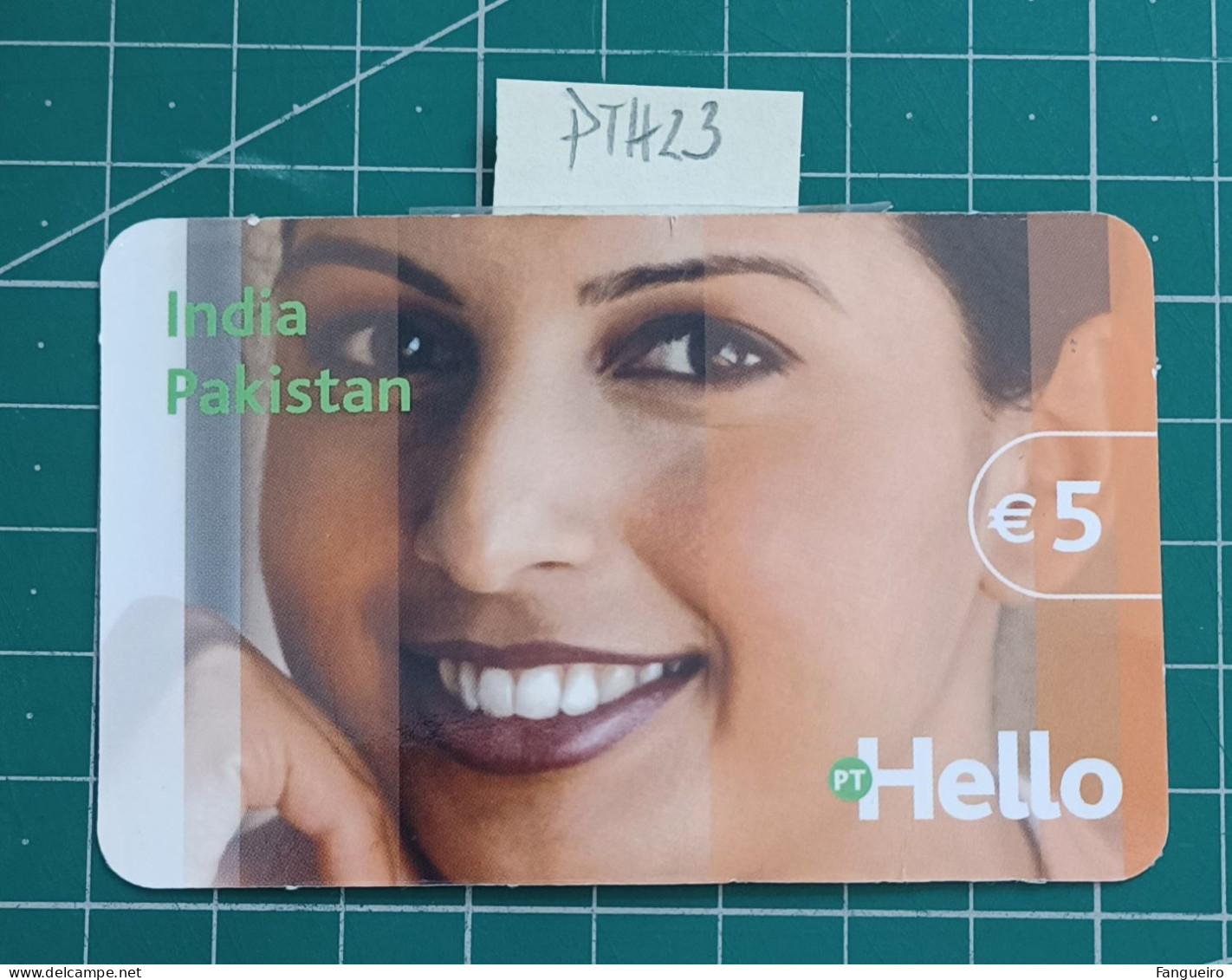 PORTUGAL PREPAID USED PHONECARD PT HELLO - PTH23 - INDIA PAKISTAN - Portugal