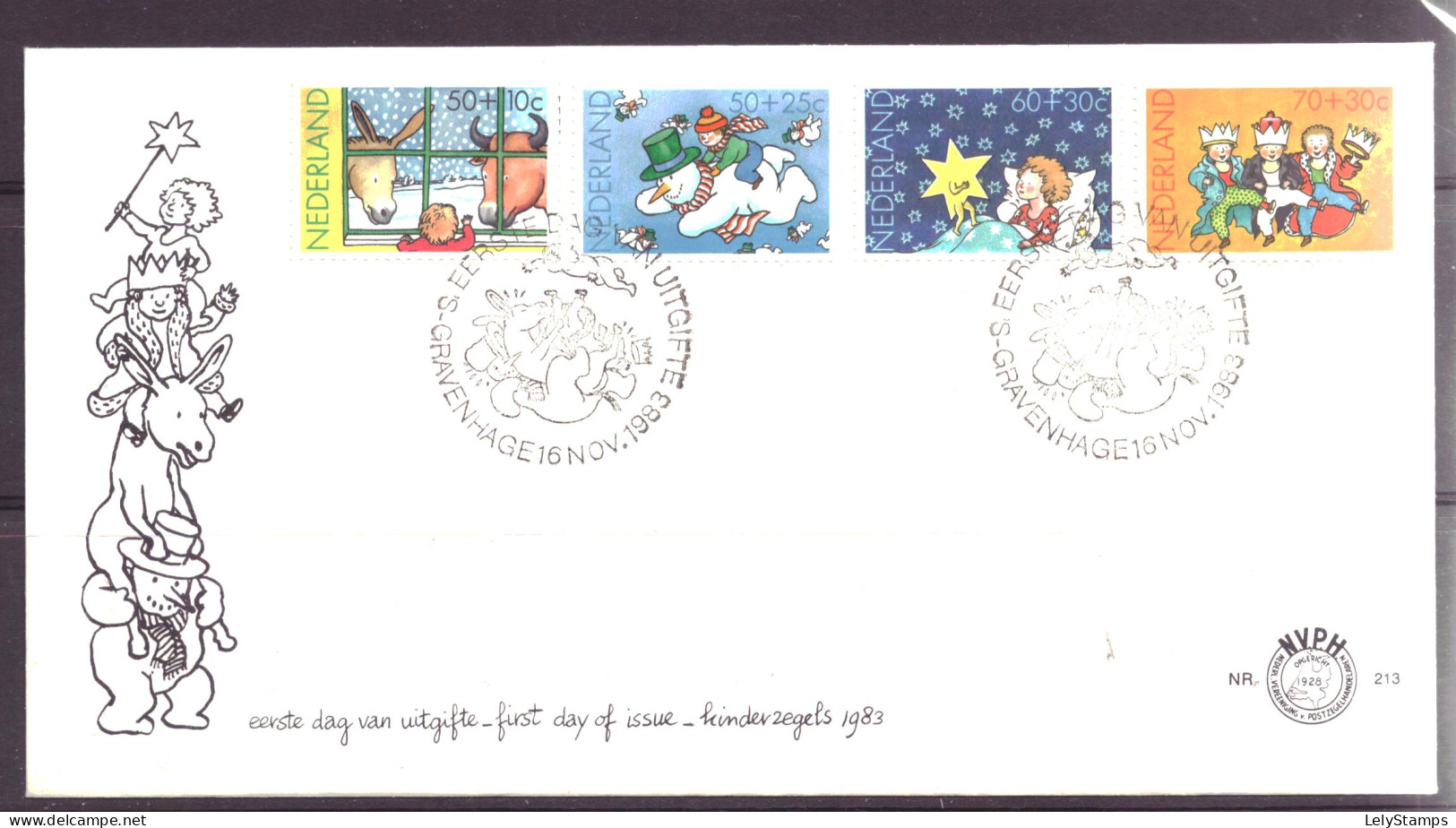 Nederland / Niederlande / Pays Bas / Netherlands E213 FDC (1983) - FDC