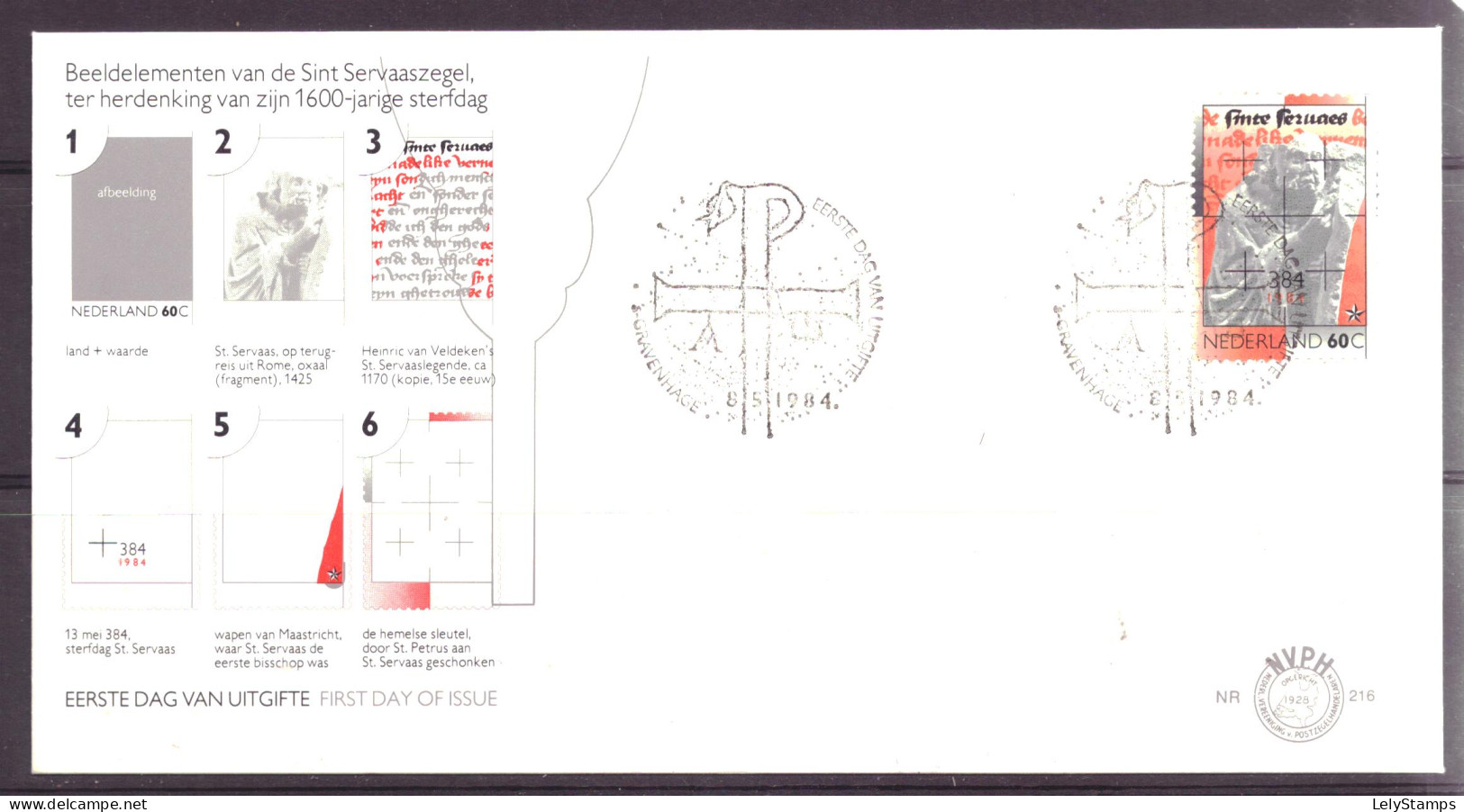 Nederland / Niederlande / Pays Bas / Netherlands E216 FDC (1984) - FDC